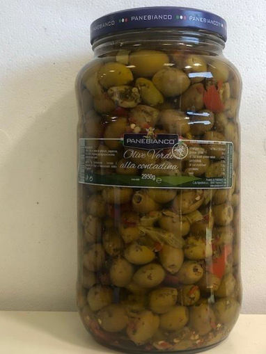 Picture of  GREEN OLIVES ALLA CONTAD. IN OSG KG: 3.1