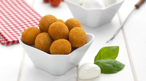 Immagine di MOZZARELLINE PANATE GR.17 SENZA GLUTINE (VEGETARIANE)