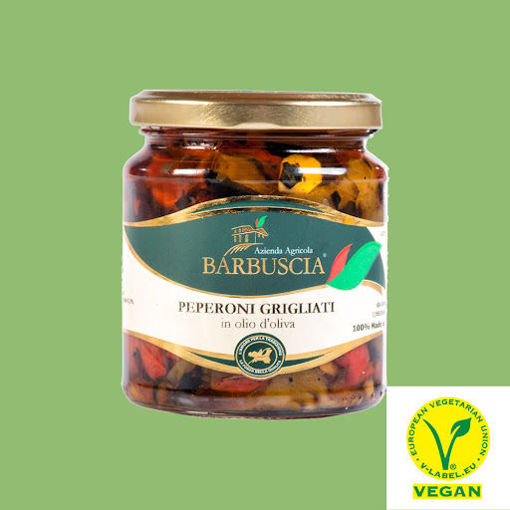 Picture of GRILLED PEPPERS IN O.O. JAR GR.314 BARBUSCIA